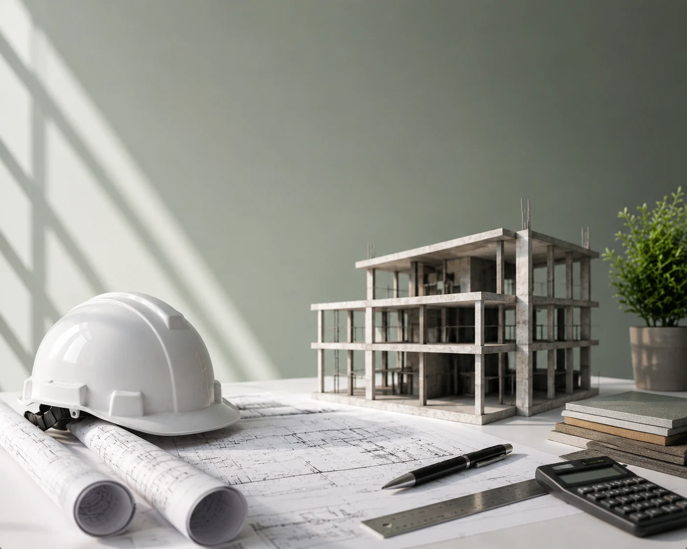 NAS engineers reviewing construction project plans